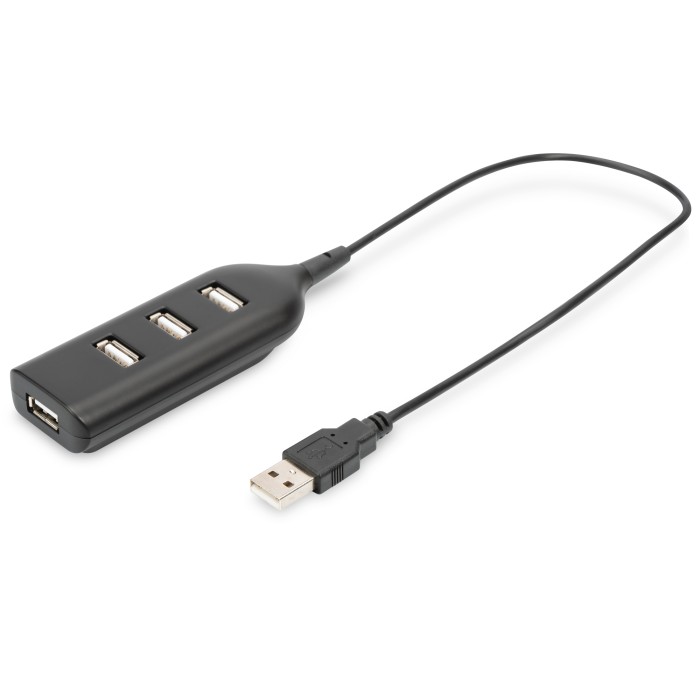 HUB 4 PORTE USB 2.0 DIGITUS CON CAVO