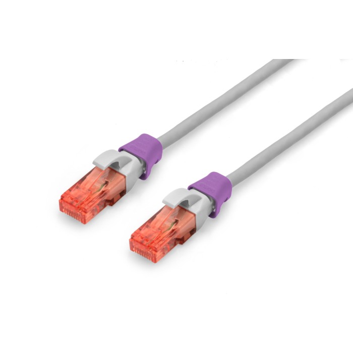 DIGITUS Confezione 100 pezzi clip colorate per cavi di rete - Viola