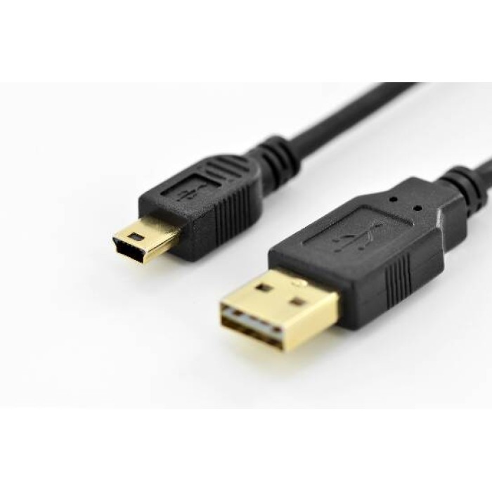 CAVO USB - MINI USB CON SPINA A REVERSIBILE MT 1