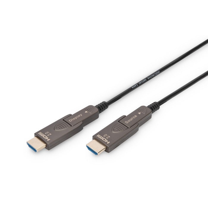 DIGITUS Cavo in fibra ottica ibrido 4K - HDMI? AOC connettore rimovibile mt 20