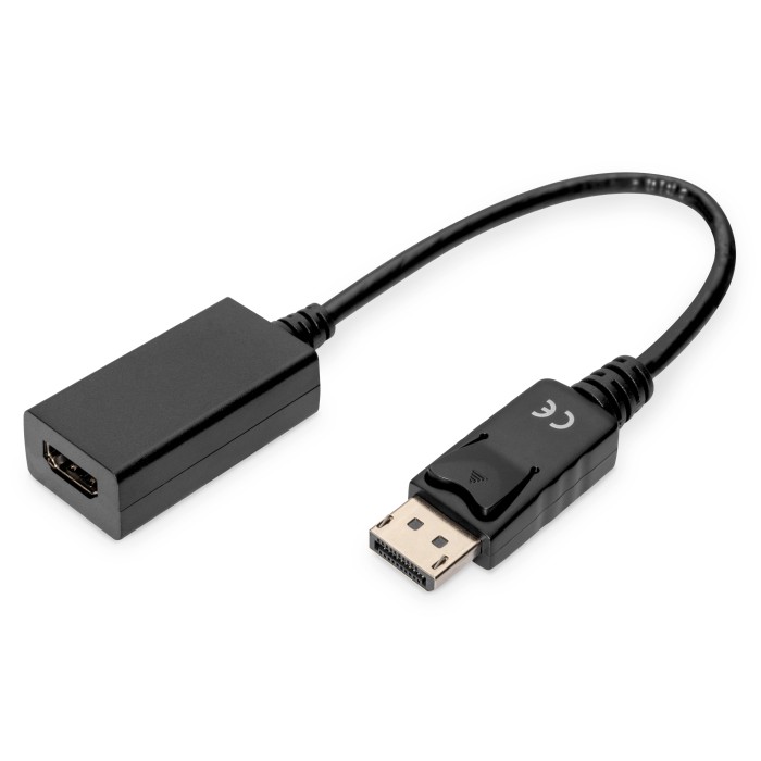 CAVO ADATTATORE DISPLAYPORT CONNETTORI DP MASCHIO - HDMI FEMMINA CM. 15