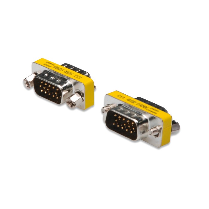 MINI ADATTATORE 15 POLI VGA MASCHIO/MASCHIO DIGITUS