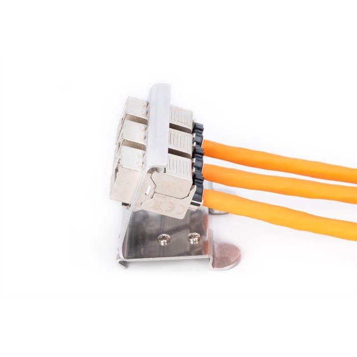 DIGITUS Adattatore per guida top-hat per 3 moduli Keystone