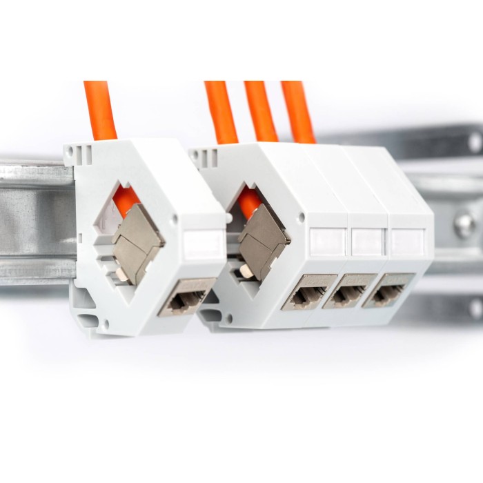 DIGITUS Alloggiamenti Keystone Gper installazione delle guide, IP20