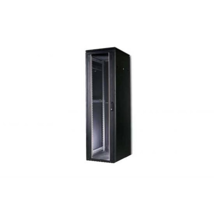 ARMADIO 22 UNITA' LINEA PROFESSIONALE (A)1200 X (L)600 X (P)600 MM. COLORE NERO RAL9005 (DN-19 22U-6/6-SW)