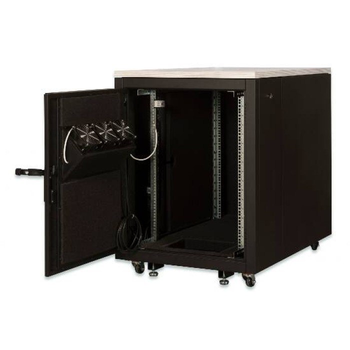 ARMADIO RACK 19' PER RETI INSONORIZZATO 17 UNITA' MISURE 750x1130x1000 MM (LxPxA)