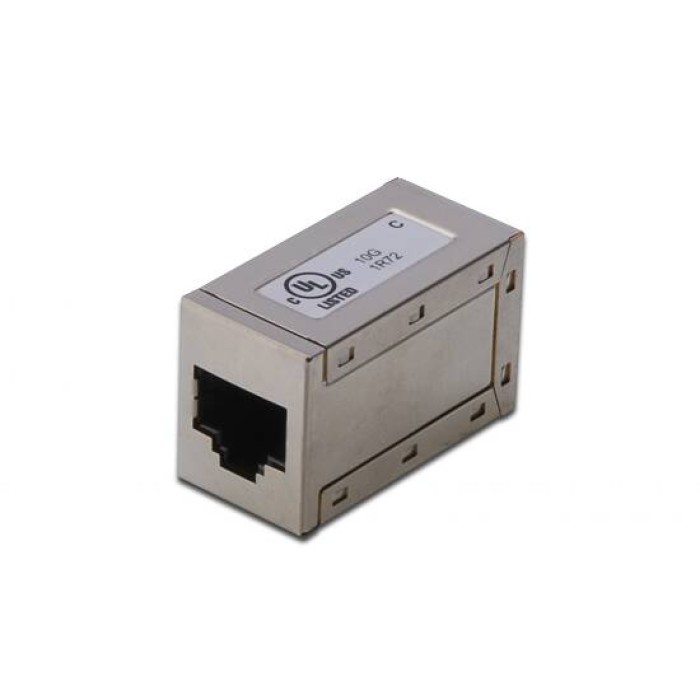 √ Simpaticotech™ ADATTATORE PASSANTE CON 2 CONNETTORI RJ45 - 8P8C SCHERMATO  FEMMINA/FEMMINA CAT.6