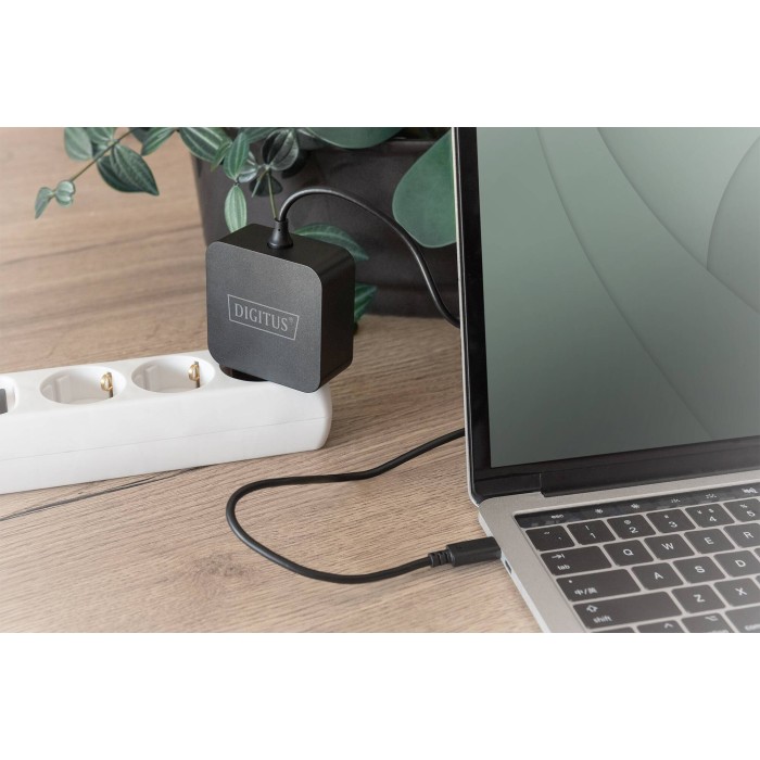 DIGITUS Caricatore per notebook USB-C, 65W