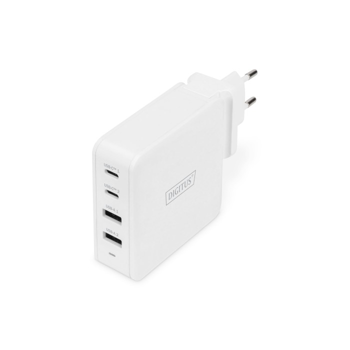 DIGITUS Adattatore di ricarica universale USB a 4 porte, USB-C ? / USB A, 100 W