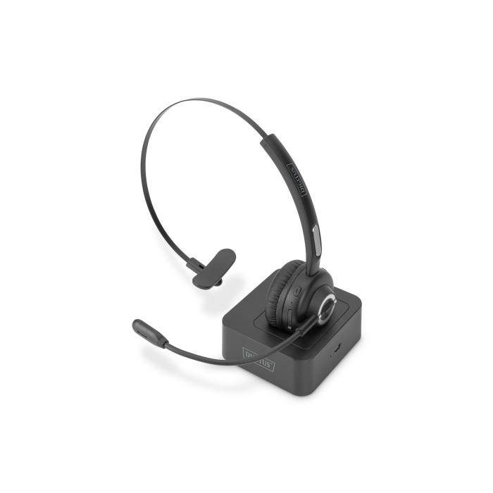 DIGITUS ON EAR BLUETOOTH HEADSET WITH DOCKING STATION