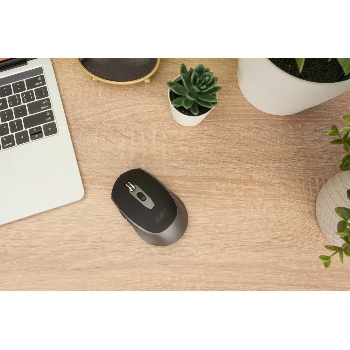 DIGITUS Mouse ottico wireless, 6 tasti, 1600 dpi