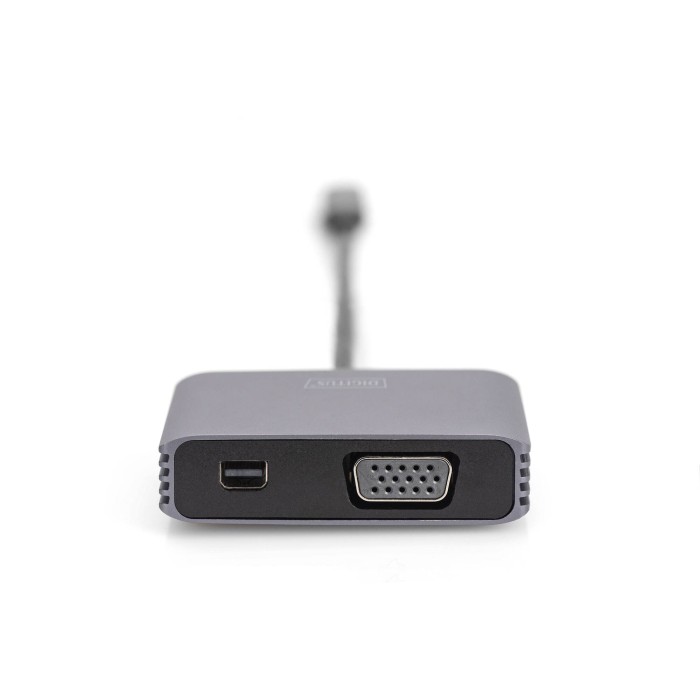 DIGITUS Adattatore grafico USB-C? 4K 2in1 Mini DisplayPort + VGA