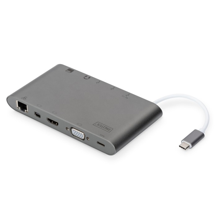 DOCKING STATION UNIVERSALE USB-C, 11 PORTE 3x VIDEO 1x USB-C 3x USB3.0 RJ45 2x LETTORE CARD