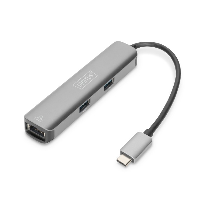 DOCKING STATION USB-C 5 PORTE CON HDMI RJ45 E 3 PORTE USB 3.0 DIGITUS