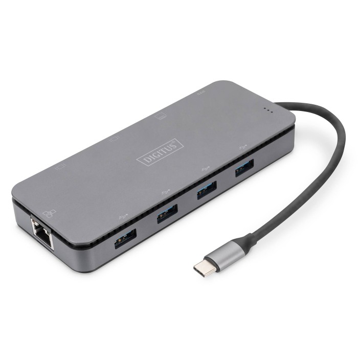 DIGITUS Docking station a 11 porte USB-C con alloggiamento per SSD