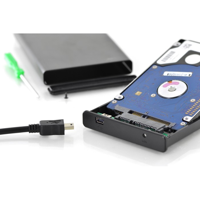 BOX ESTERNO USB 2.0 PER HDD/SSD 2,5' SATA I-II