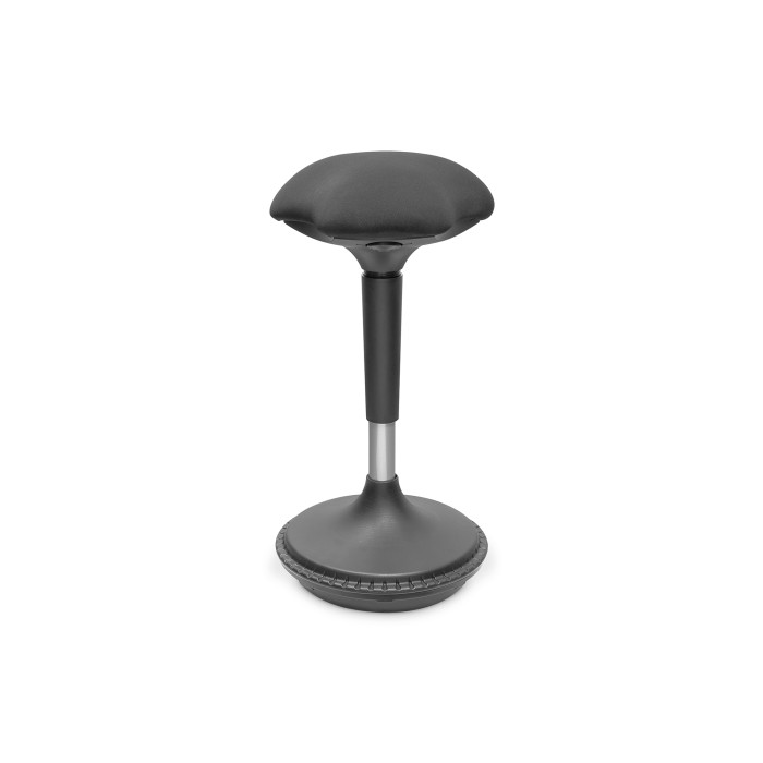 DIGITUS Sgabello ergonomico / sgabello di appoggio, regolabile in altezza con molla a gas