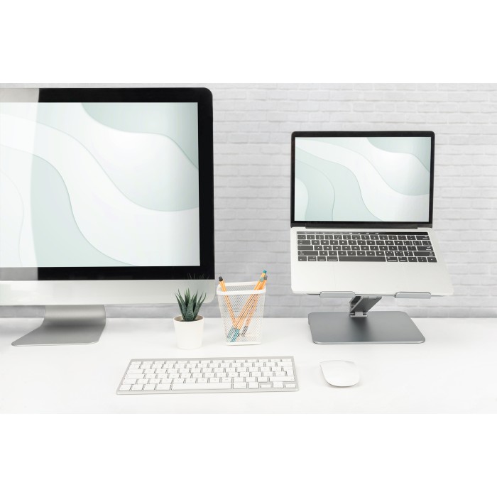 Supporto regolabile da Notebook/Tablet con 6 porte USB-C-HDMI-rete-USB