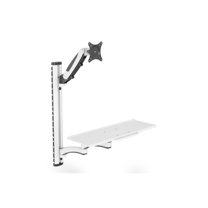 Supporto da muro per posto di lavoro (monitor, tastiera, mouse)