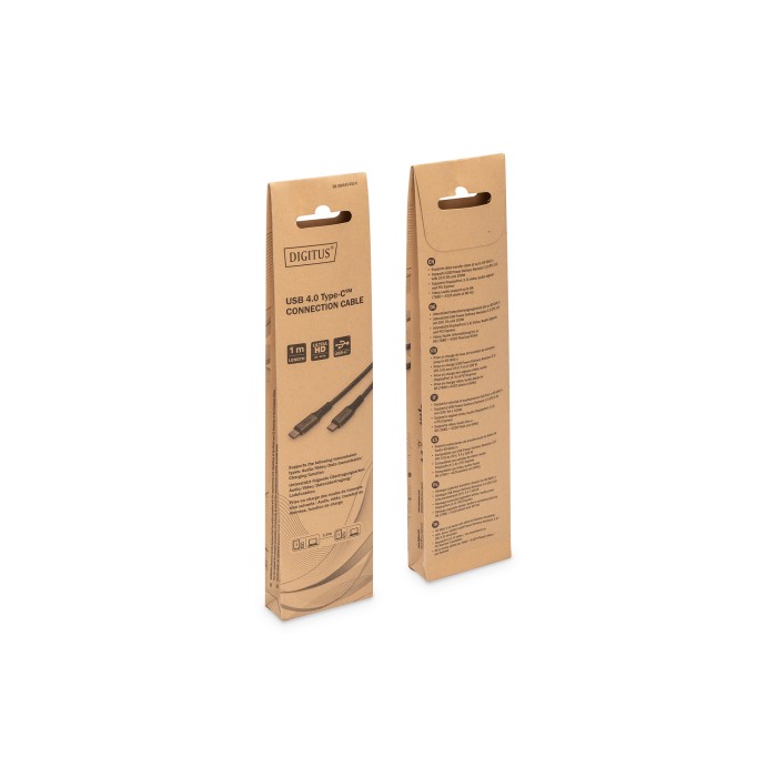 DIGITUS Cavo di collegamento USB 4.0 tipo C MT 1