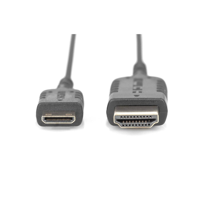 DIGITUS Cavo di collegamento HDMI High Speed, tipo C- A, altamente flessibile mt 2