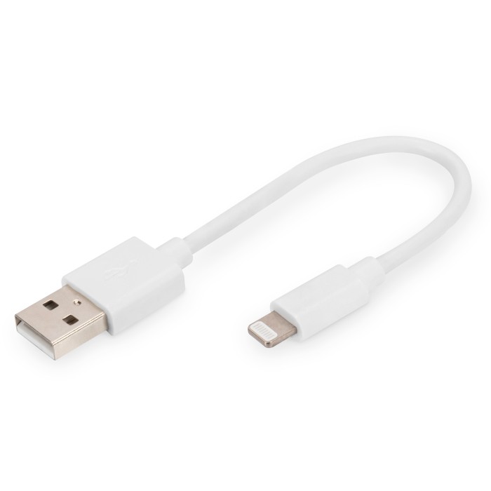 DIGITUS Adattatore da Lightning a cavo dati/di ricarica USB A, certificato MFI