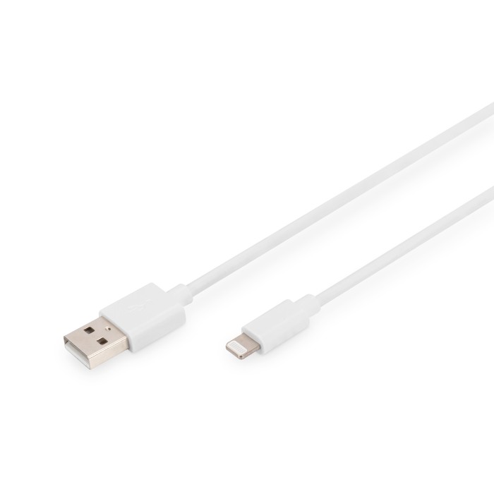 DIGITUS Da Lightning a cavo dati/di ricarica USB A, certificato MFI  mt 2