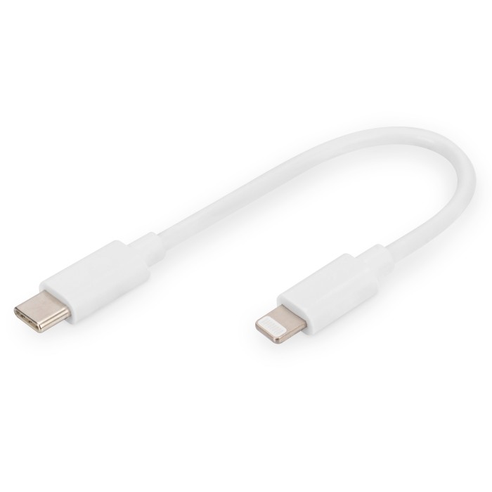 DIGITUS Adattatore da Lightning a cavo dati/di ricarica USB - C, certificato MFI