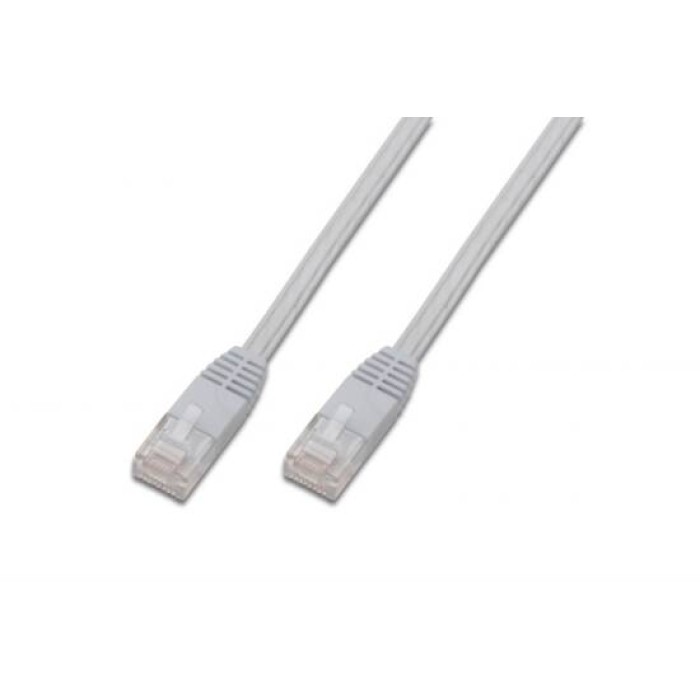 CAVO RETE PIATTO UTP CAT. 5E NON SCHERMATO - LUNGHEZZA MT. 5 - COLORE BIANCO