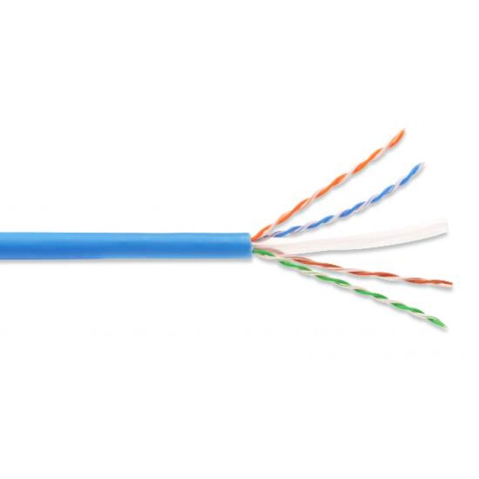 CAVO SOLIDO NON SCHERMATO UTP HALOGENFREE PER RETI CATEGORIA 6A IN RAME MATASSA MT.305 CLASSE CPR: ECA