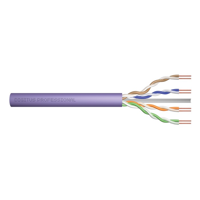 CAVO INSTALLAZIONE CAT 6 U-UTP 250 MHz AWG 23/1 Dca (LSZH-1) MATASSA 305 MT DIGITUS