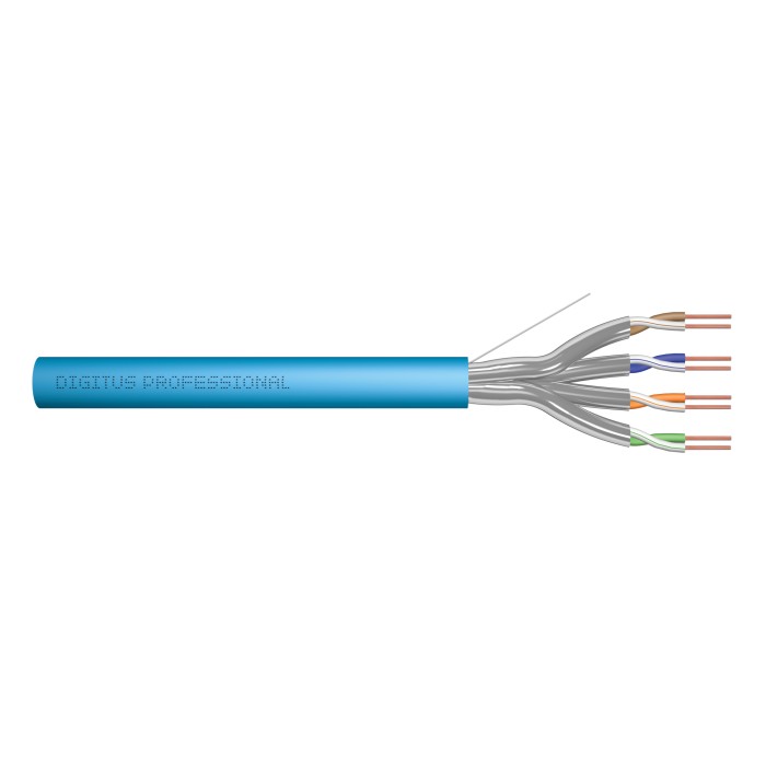 MATASSA 500 MT. CAVO SOLIDO SCHERMATO U/FTP HALOGENFREE PER RETI CATEGORIA 6A IN RAME CLASSE CPR: ECA