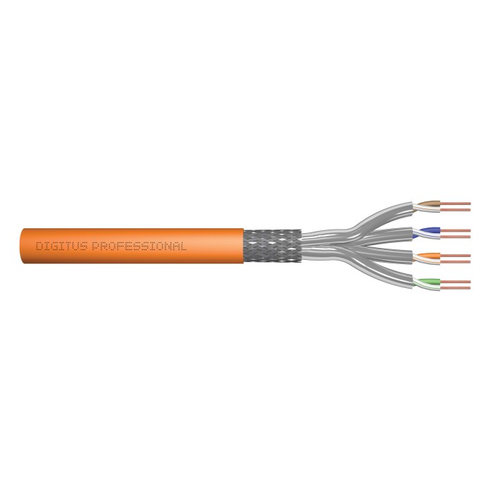DIGITUS Cavo di installazione con doppino intrecciato CAT 7 S-FTP, AWG 23/1 1000 M