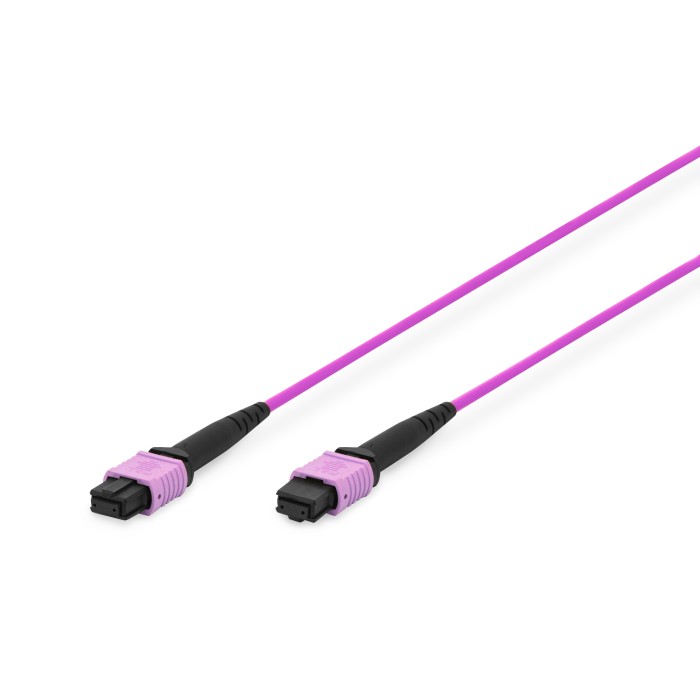 DIGITUS CAVO FIBRA OTTICA MPO, femmina OM4, MM 50/125 1 mt. Metodo A.Colore viola
