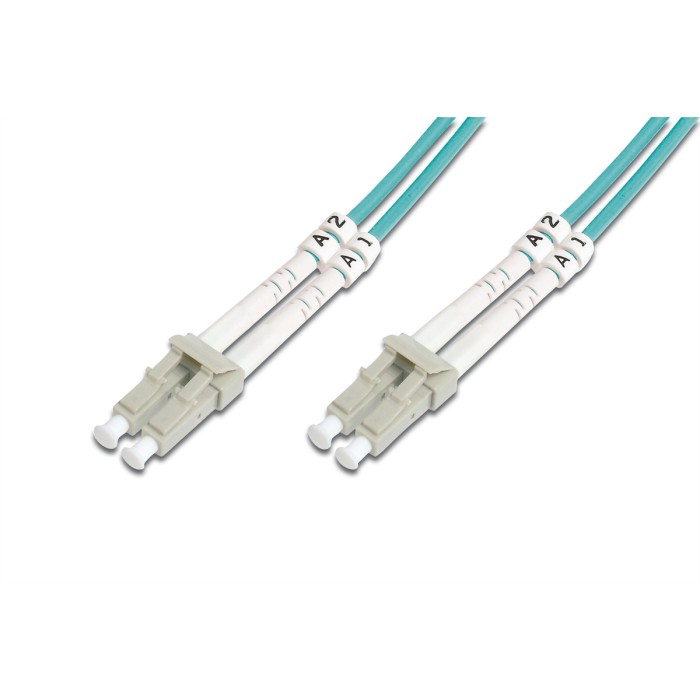 Cavo patch LWL multimodale OM 3, LC/LC colore acqua 15 mt.
