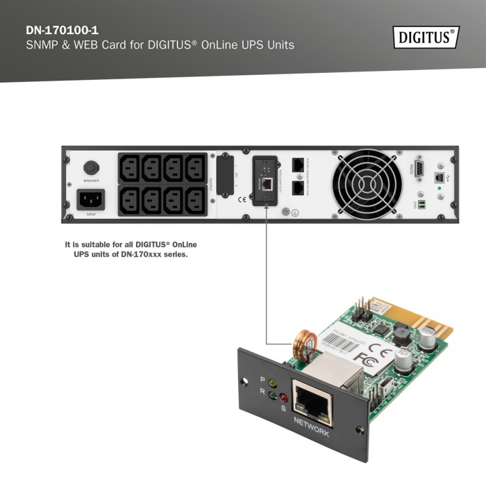 DIGITUS Scheda SNMP & WEB per impianti UPS DIGITUS? OnLine