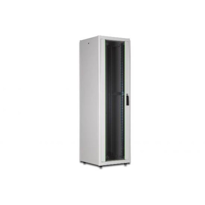 ARMADIO 22 UNIT? 19' PER RETI E SERVER MISURE (A)1121 X (L)600 X (P)800 MM. COLORE GRIGIO CHIARO
