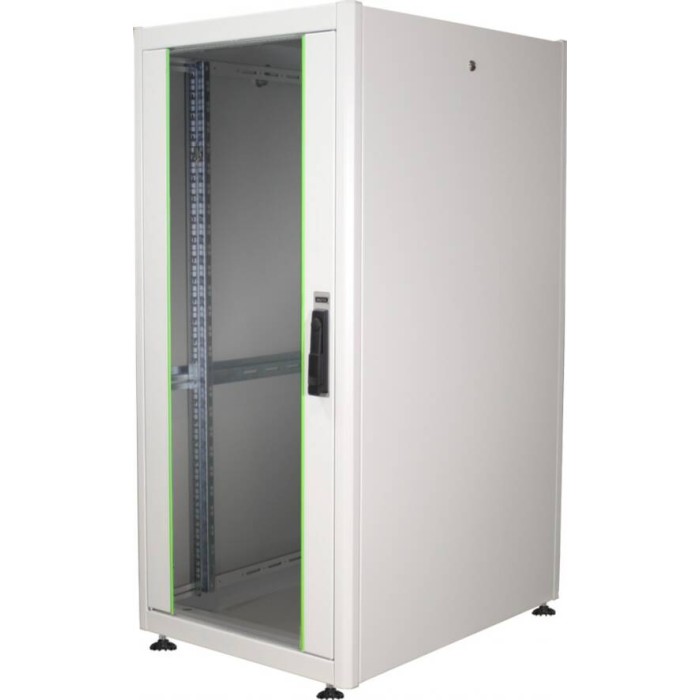 ARMADIO 32 UNIT? 19' PER RETI E SERVER MISURE (A)1566 X (L)600 X (P)800 MM. COLORE GRIGIO CHIARO