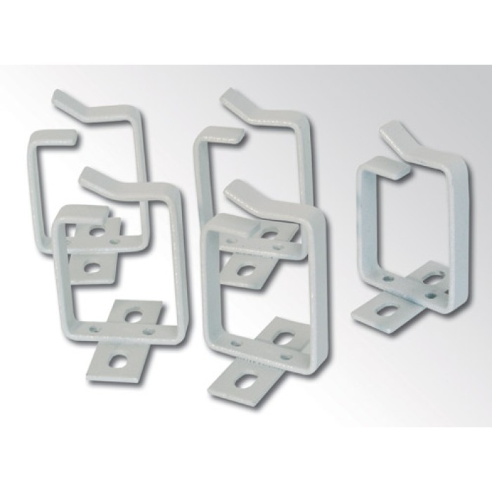 PASSACAVI PER ARMADI RACK 100x45 mm. CONFEZIONE 10 PEZZI - COLORE GRIGIO RAL 7035