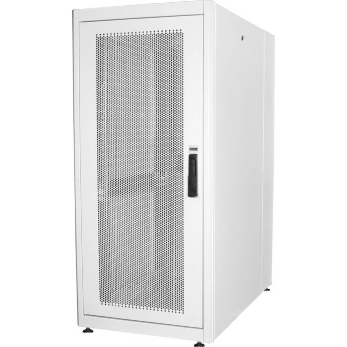 ARMADIO 26 UNIT? 19' PER RETI E SERVER MISURE (A)1299 X (L)600 X (P)1000 MM. COLORE GRIGIO CHIARO PORTA TRAFORATA