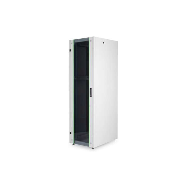 ARMADIO RACK PER RETI 19' 47U (A)2270, (L)600, (P)600 COLORE GRIGIO PORTA VETRO DISASSEMBLATO DIGITUS