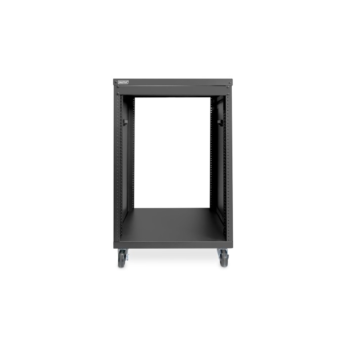 DIGITUS Rack universale per apparecchiature da 19 pollici con rotelle, 16UH