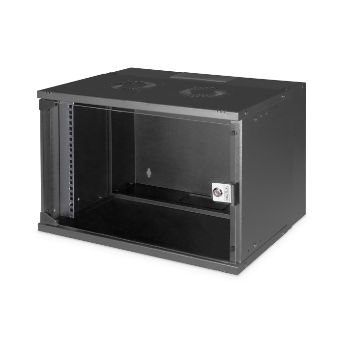 Armadio Digitus SOHO PRO 7U a parete 19' 540x400 mm (LxP) nero da assemblare