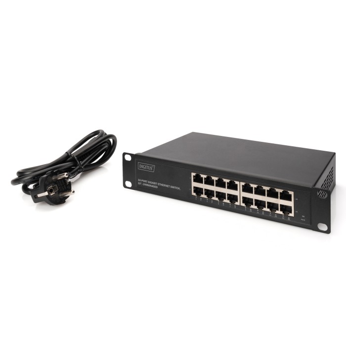 DIGITUS SWITCH ETHERNET GIGABIT 16 PORTE 10 UNMANAGED