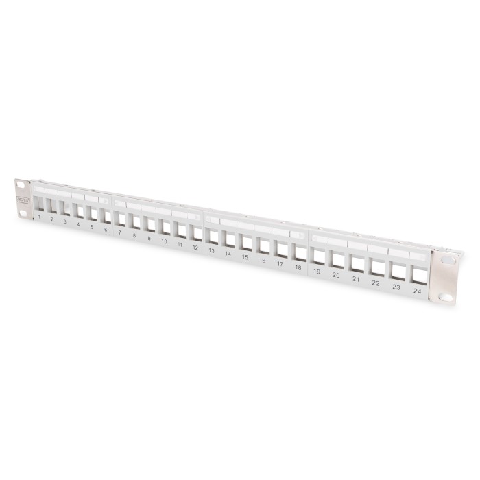 PANNELLO PATCH 19' PER JACK KEYSTONE 1U SCARICO DIGITUS 24 PORTE