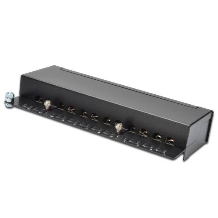 PANNELLO 12 PORTE SCHERMATE DA DESKTOP PER RETI CATEGORIA 6