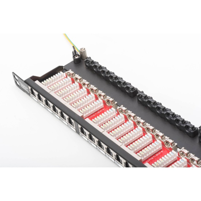 PANNELLO PATCH 24 PORTE CAT6 0,5 UNITA' SCHERMATO