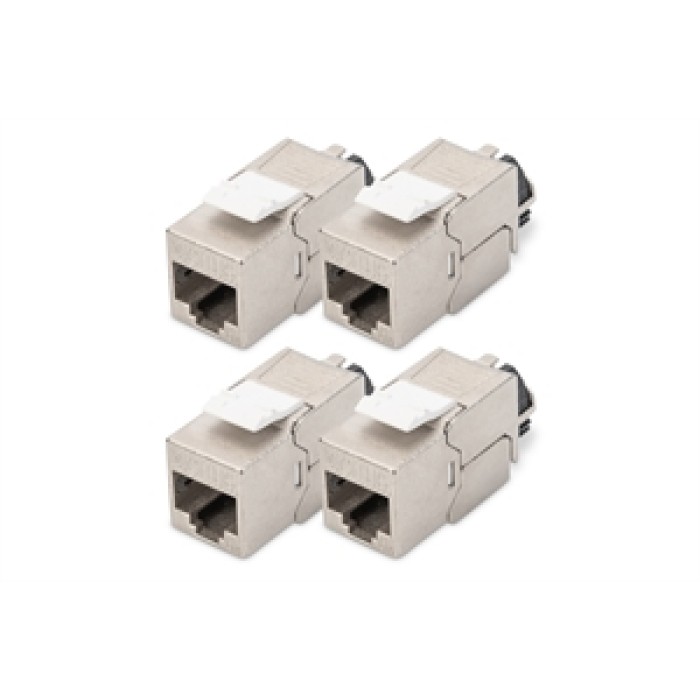 Modulo Keystone CAT 6A, schermato con supporto dei cavi intelligente - 4 pezzi