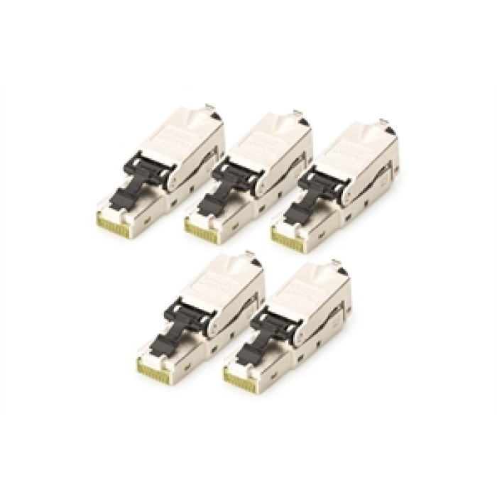 spina RJ45 schermata per installazione senza attrezzi - 5 pezzi