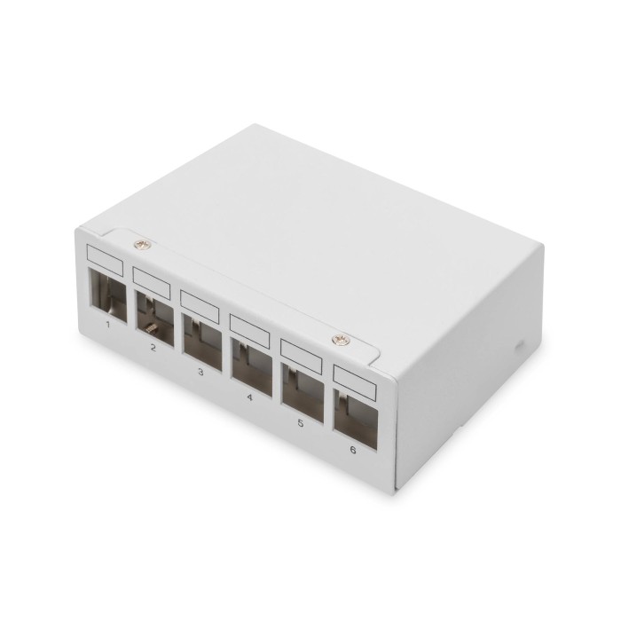 DIGITUS Desktop Modular Blank Patch Panel, schermato 6 porte